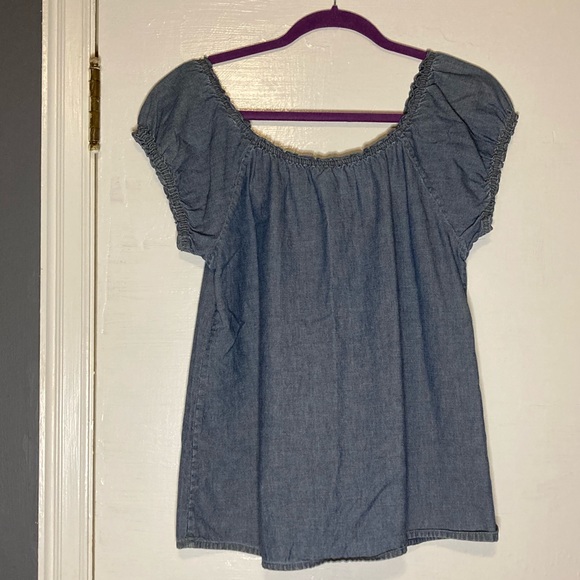 JCREW Denim Top - Picture 2 of 3